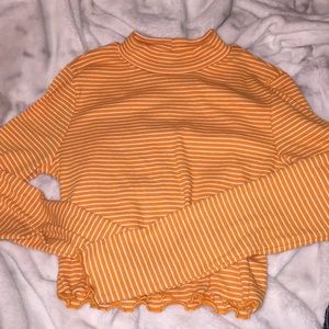 Stripped turtle neck